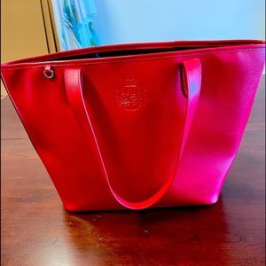 Elegant Leather Red tote, Lauren by RL